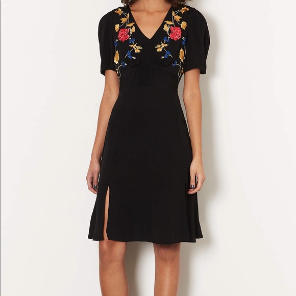 Topshop Dresses & Skirts - TOPSHOP EMBROIDERED TEA DRESS